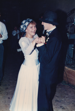 Hižni par Kolonović kod prvoga tanca 1985. 
